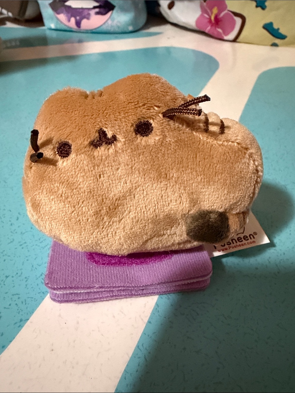 Pusheen Plush Blind Box Keychain - Chika Cat on Book